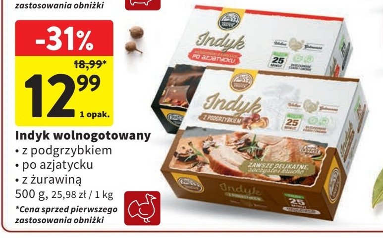 Indyk wolno gotowany z żurawiną Wielkopolski indyk promocja w Intermarche