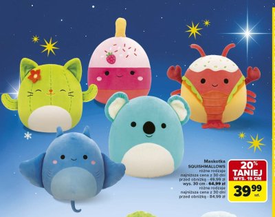 Maskotka różne rodzaje promocja w Carrefour