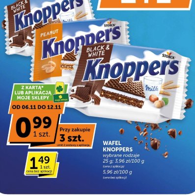 Wafel Knoppers Milk promocja w Groszek