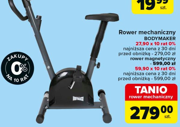 Rower treningowy mechaniczny Bodymaker promocja