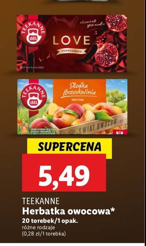 Herbata fruit love Teekanne world of fruits promocja