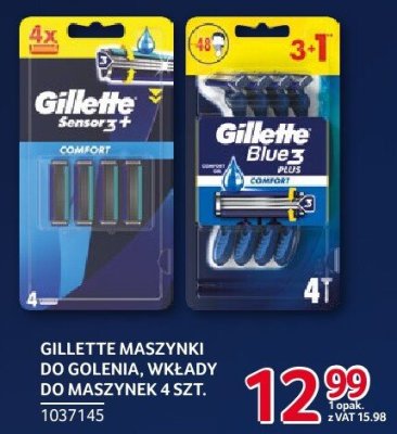 Wkłady do maszynki Gillette 4 szt. promocja w Selgros