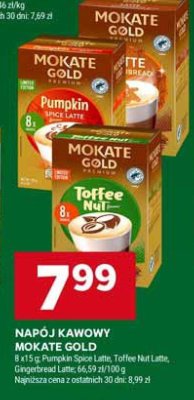 Napój kawowy Mokate Gold - Toffee Nut Latte promocja w Stokrotka