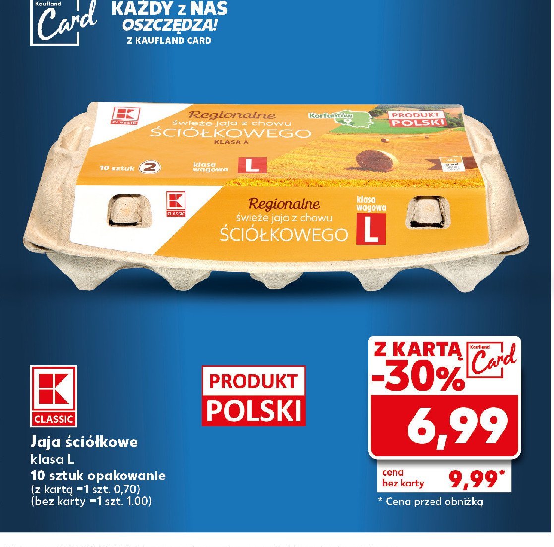 Jaja ściółkowe kl. l K-classic promocja