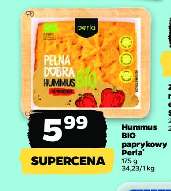 Hummus paprykowy bio Perla promocja