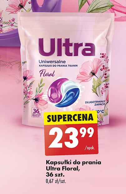 Kapsułki do prania uniwersalne floral Ultra promocja