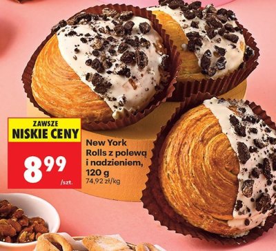 New York Rolls z polewą i nadzieniem 120g Biedronka promocja w Biedronka