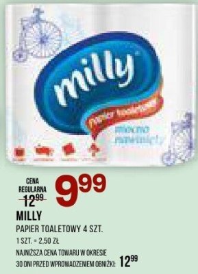 Papier toaletowy MILLY promocja w Drogerie Natura