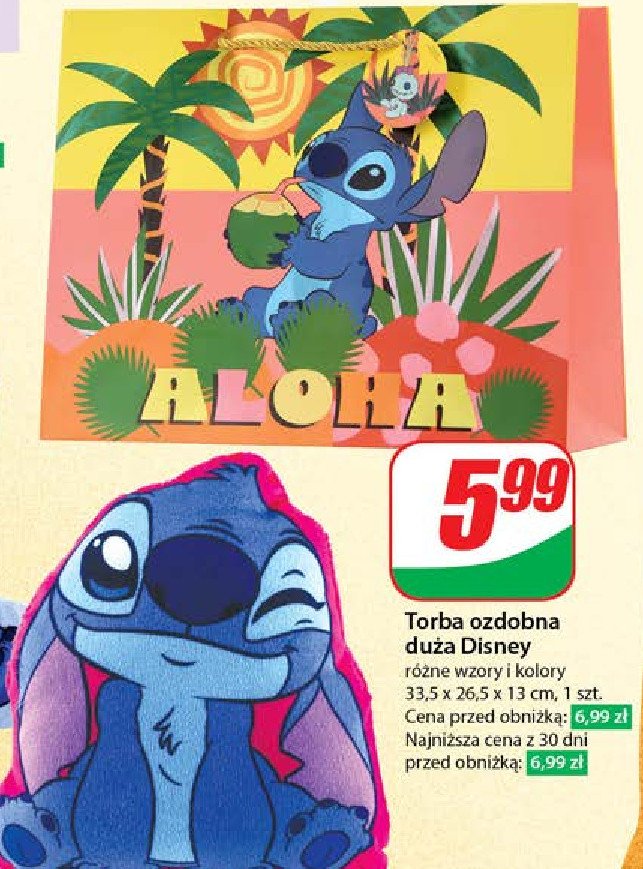 Torba stitch 33.5 x 26.5 x 13 cm promocja w Dino