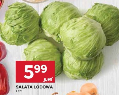 Sałata lodowa 1 szt. promocja w Stokrotka