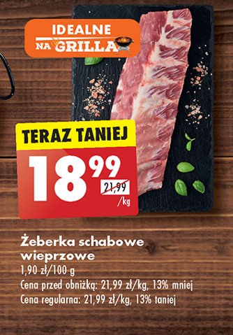 Żeberka schabowe płaty promocja