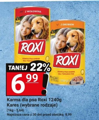 Karma dla psa Roxi 1240g Kares (wybrane rodzaje) promocja w Hitpol