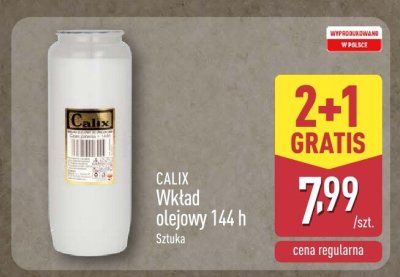 Wkład olejowy Calix 144h 2+1 gratis promocja w Aldi