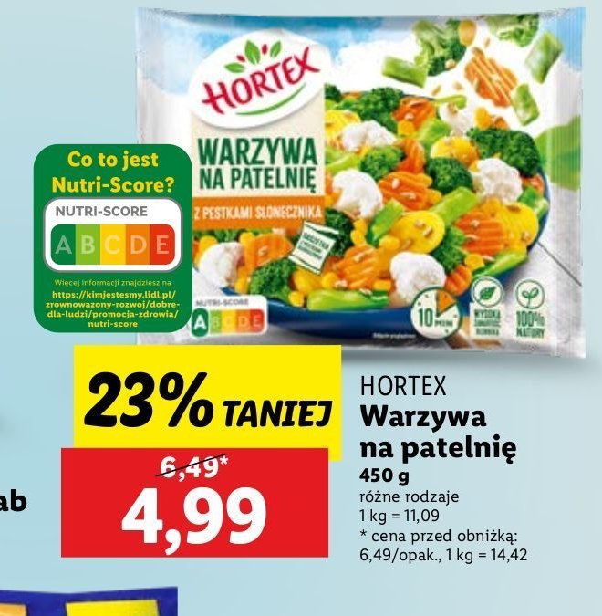 Warzywa na patelnię z pestkami słonecznika Hortex promocja w Lidl