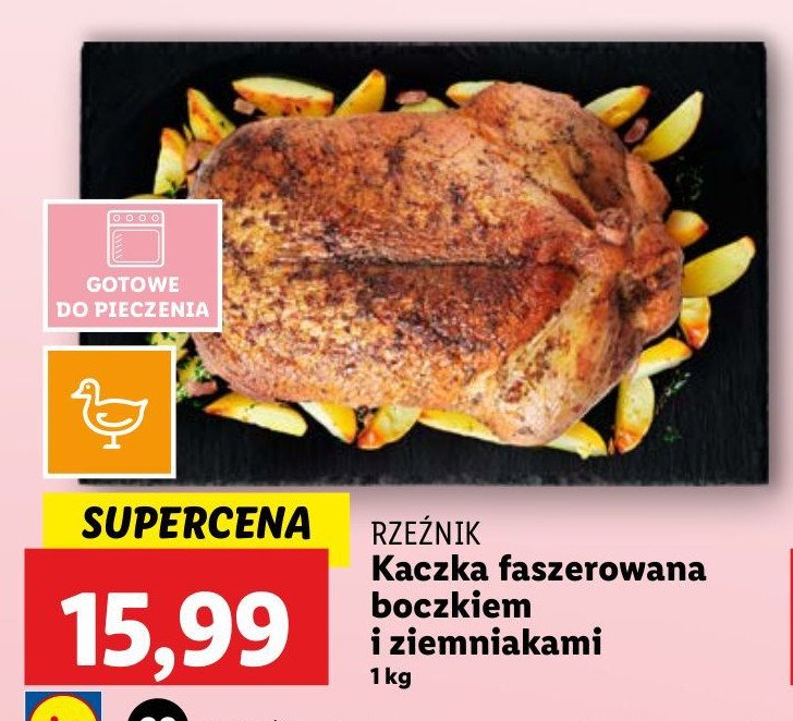 Kaczka faszerowana z boczkiem i ziemniakami Rzeźnik codzienna dostawa promocja w Lidl