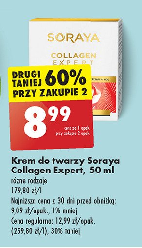 Krem do twarzy przeciwzmarszczkowy Soraya collagen expert promocja