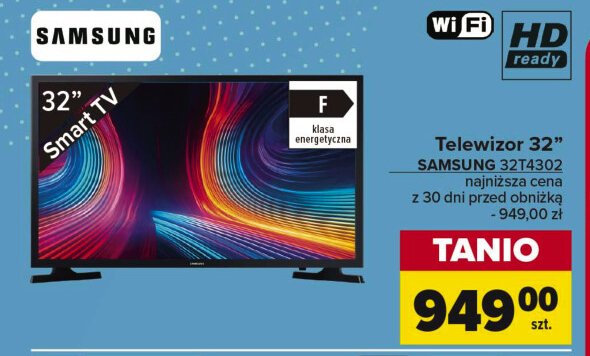 Telewizor 32" ue32t4302 Samsung promocja