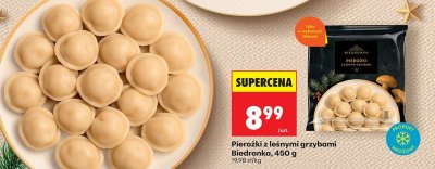 Pierożki z leśnymi grzybami promocja w Biedronka
