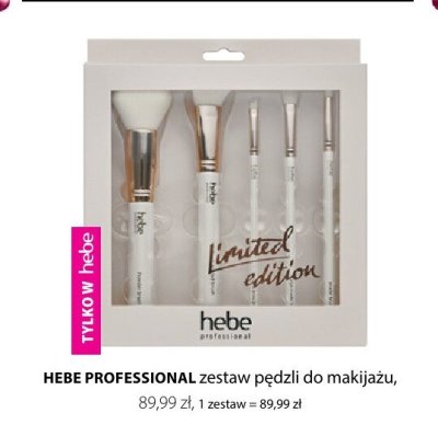 Zestaw pędzli do makijażu HEBE PROFESSIONAL promocja w Hebe