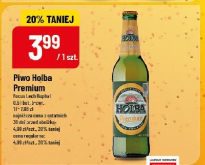 Piwo Holba Premium 0,5l butelka promocja w POLOmarket