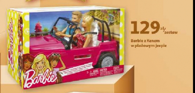Pla偶owy jeep + lalka barbie i ken promocja