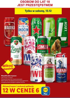 Piwo Warka Classic promocja w Lidl
