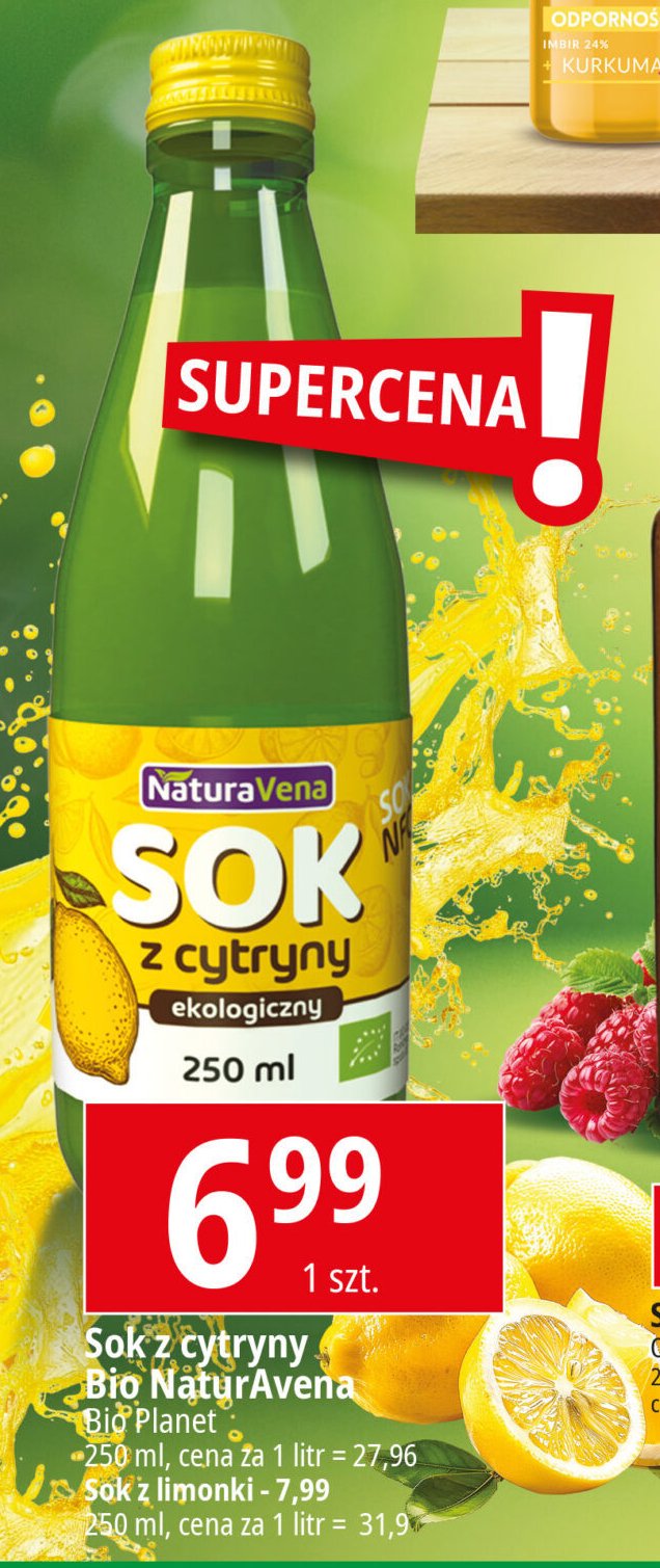 Sok z limonki Naturavena promocja