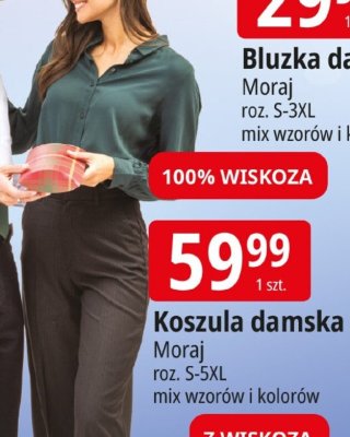Koszula damska Moraj promocja w Leclerc