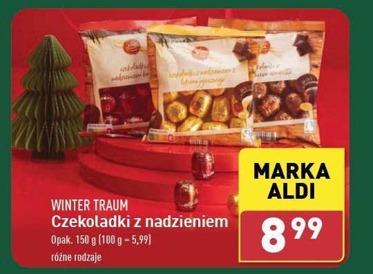 Czekoladowe baryłki z brandy Wintertraum promocja