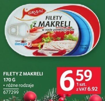 Filety z makreli Graal 170 g różne rodzaje promocja w Selgros