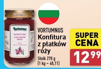 Konfitura z płatków róży Vortumnus promocja