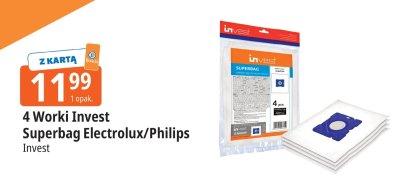 Worki Invest Superbag Electrolux/Philips promocja w Leclerc