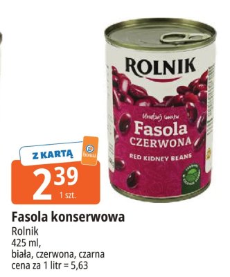 Fasola konserwowa czerwona Rolnik promocja w Leclerc