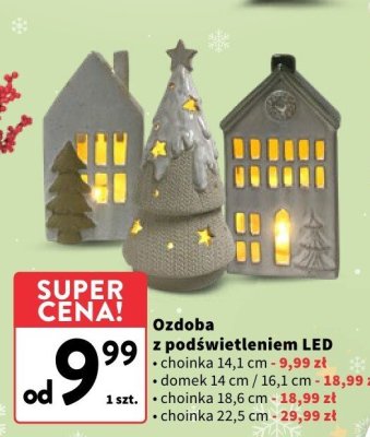 Ozdoba z podświetleniem LED domek  promocja w Intermarche