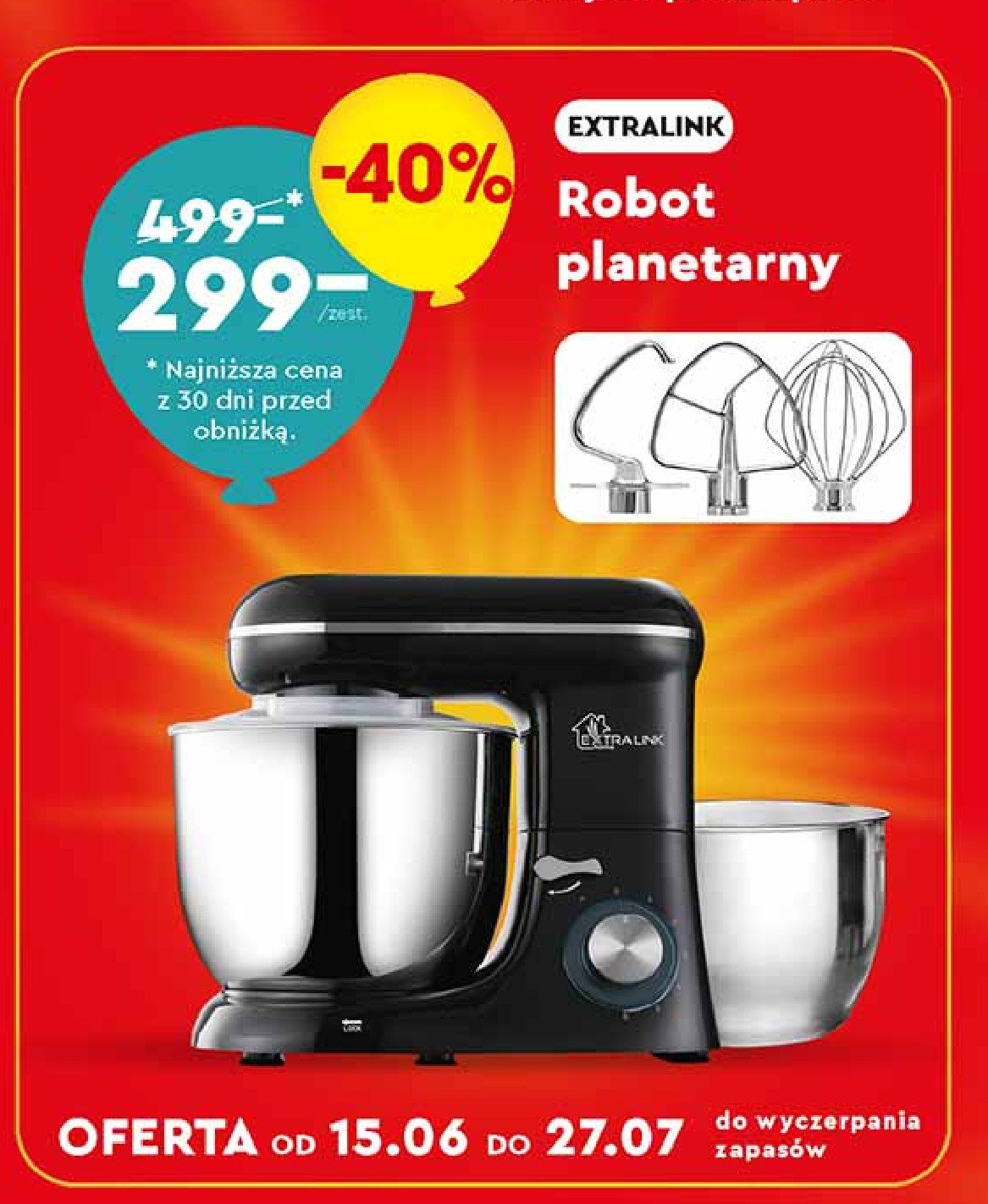 Robot planetarny Extralink promocja w Biedronka