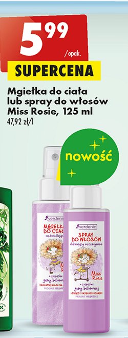 Spray do włosów Miss rosie promocja