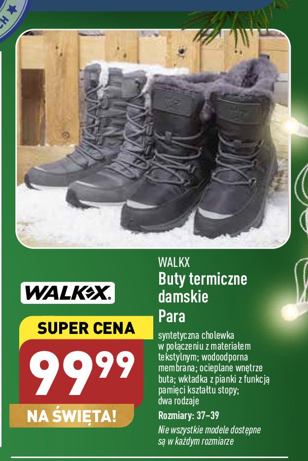 Buty termiczne damskie 37-39 Walkx promocja
