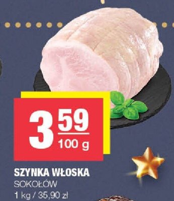 Szynka włoska Sokołów promocja w SPAR