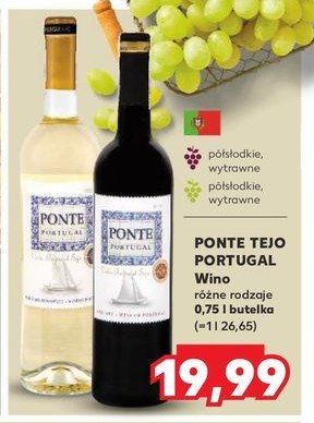 Wino Ponte portugal tejo dry promocja