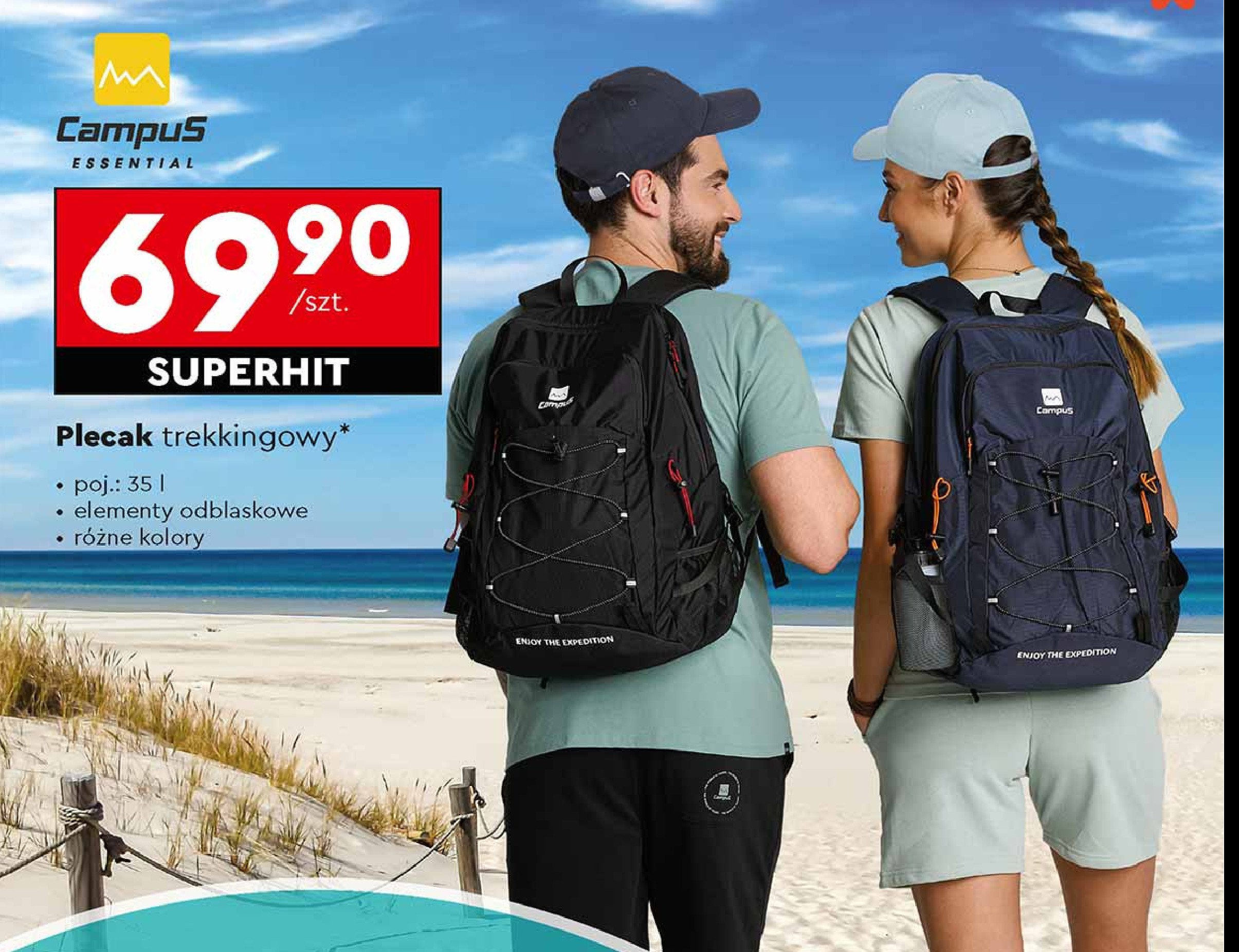 Plecak trekkingowy 35 l CAMPUS promocja w Biedronka
