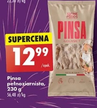 Pinsa pełnoziarnista 33 fine foods promocja