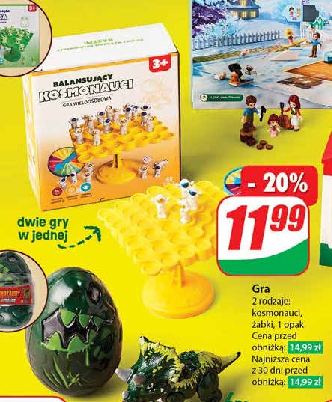 Gra balansujący kosmonauci promocja w Dino