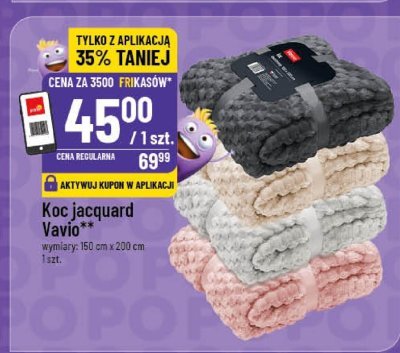 Koc jacquard 150x200 cm promocja w POLOmarket