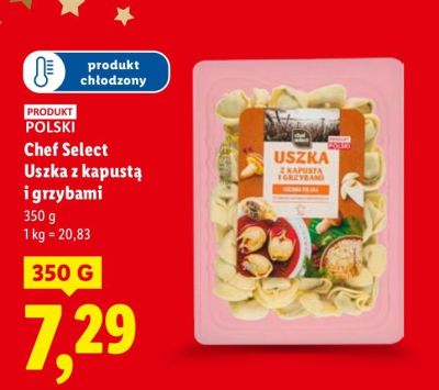 Uszka z kapustą i grzybami  promocja w Lidl