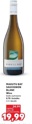 Wino Makutu Bay Sauvignon Blanc białe wytrawne promocja w Kaufland