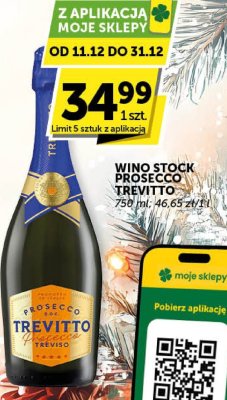 Wino Stock Prosecco Trevitto promocja w Groszek