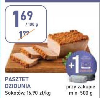 Pasztet dzidunia Sokołów promocja w Stokrotka