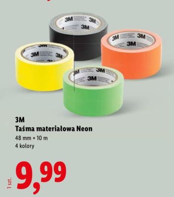 Taśma materiałowa Neon promocja w Lidl