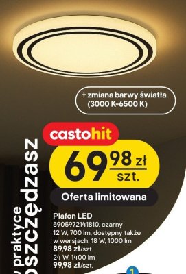Plafon led Duwi promocja w Castorama