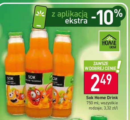 Sok marchew-truskawka Home drink promocja